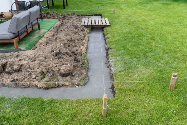 Cement Footer Installation in Loveland